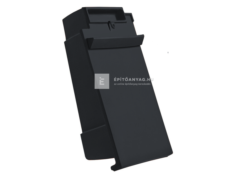 Creaton DOMINO taréjszellőző szegélycserép bal Nuance fekete matt engóbozott