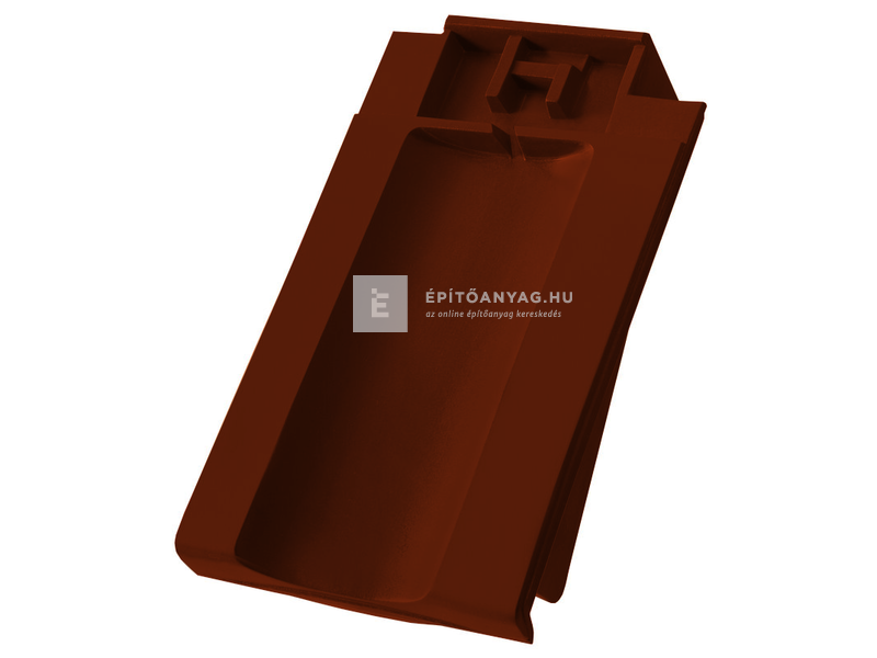 Creaton OPTIMA taréjszellőző szegélycserép jobb Finesse borvörös üvegmázas