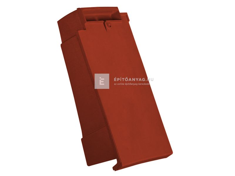 Creaton DOMINO szegélycserép bal Nuance borvörös engóbozott