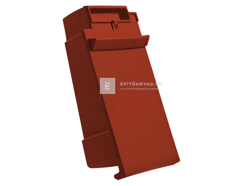 Creaton DOMINO taréjszellőző szegélycserép bal Nuance borvörös engóbozott