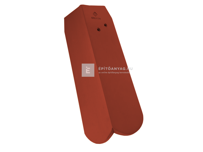 Creaton KLASSIK hódfarkú szegélycserép 1/2 koronafedés, bal Nuance borvörös engóbozott