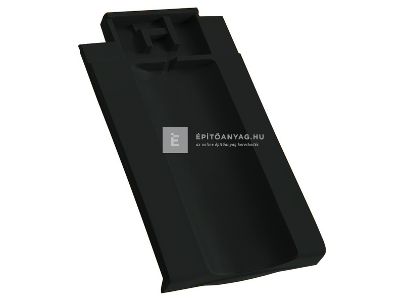 Creaton OPTIMA kettőshullámú taréjszellőző cserép Nuance fekete engóbozott