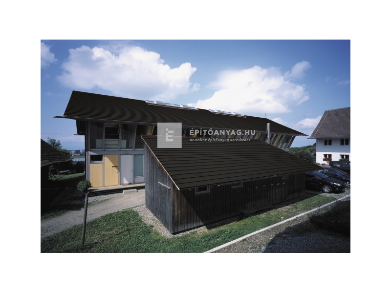 Creaton Róna Egyenesvágású alapcserép engóbozott fekete matt