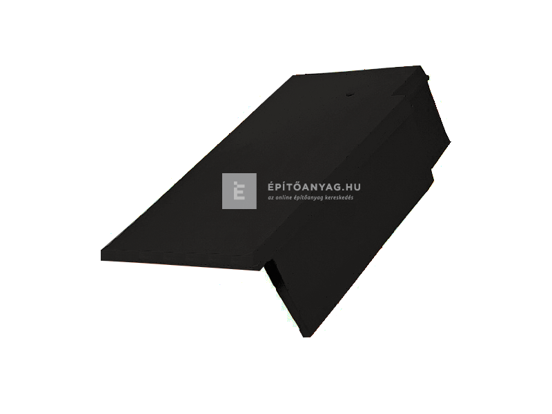 Creaton RÓNA egyenesvágású szegélycserép jobb Nuance fekete matt engóbozott