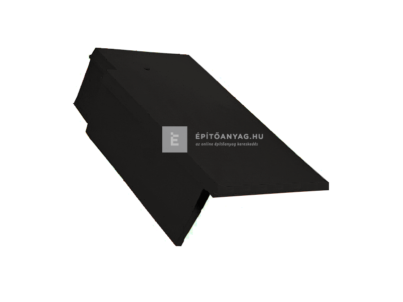 Creaton RÓNA egyenesvágású szegélycserép bal Nuance fekete matt engóbozott