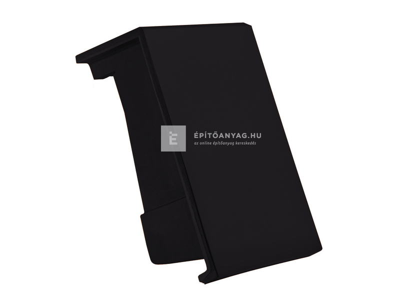 Creaton DOMINO félnyeregtető szegélycserép bal Finesse fekete üvegmázas