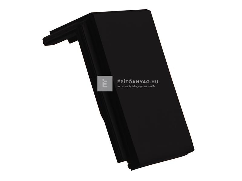 Creaton DOMINO félnyeregtető cserép Finesse fekete üvegmázas