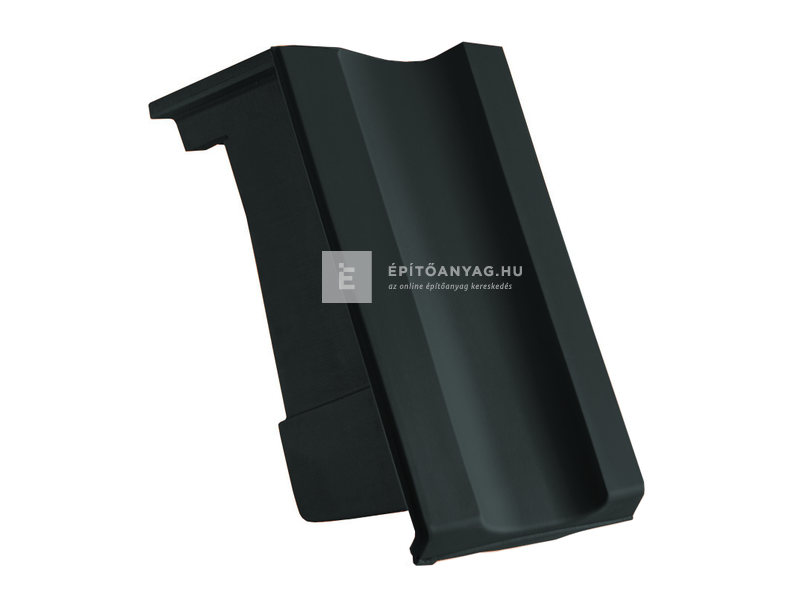 Creaton OPTIMA félnyeregtető szegélycserép préselt bal Nuance fekete engóbozott