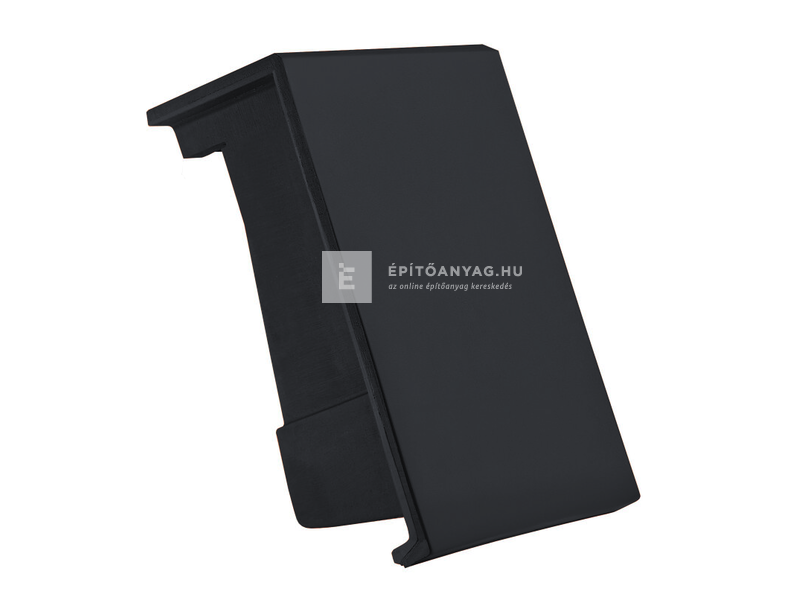 Creaton DOMINO félnyeregtető szegélycserép bal Nuance fekete matt engóbozott