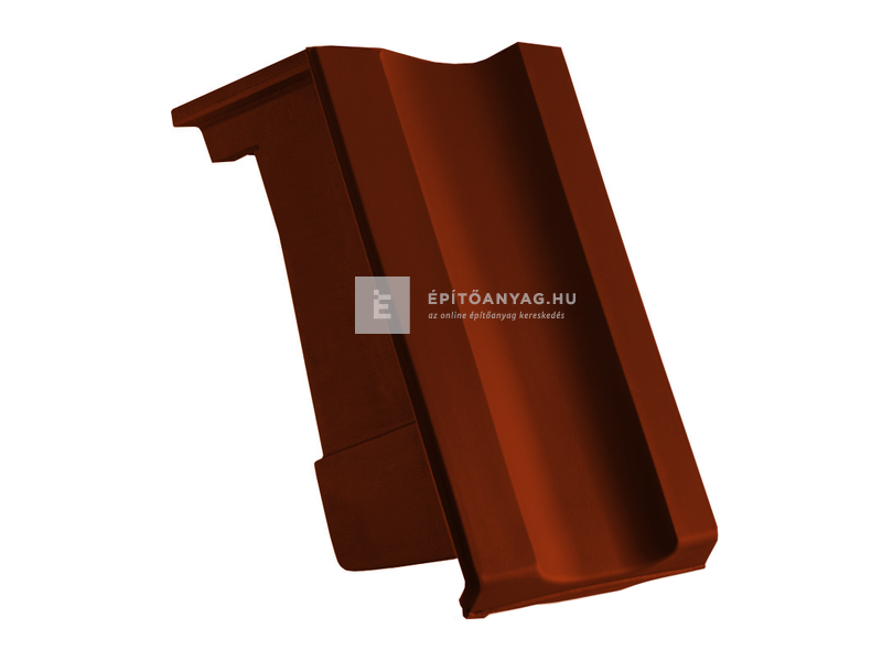 Creaton OPTIMA félnyeregtető szegélycserép préselt bal Finesse borvörös üvegmázas