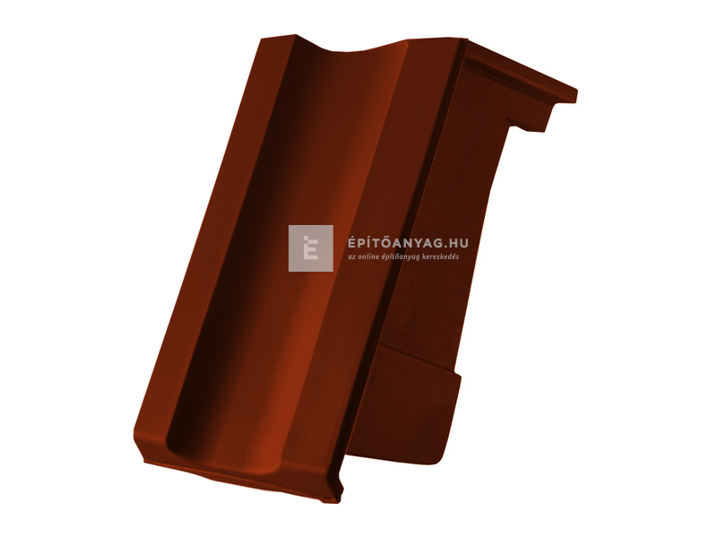 Creaton OPTIMA félnyeregtető szegélycserép préselt jobb Finesse borvörös üvegmázas