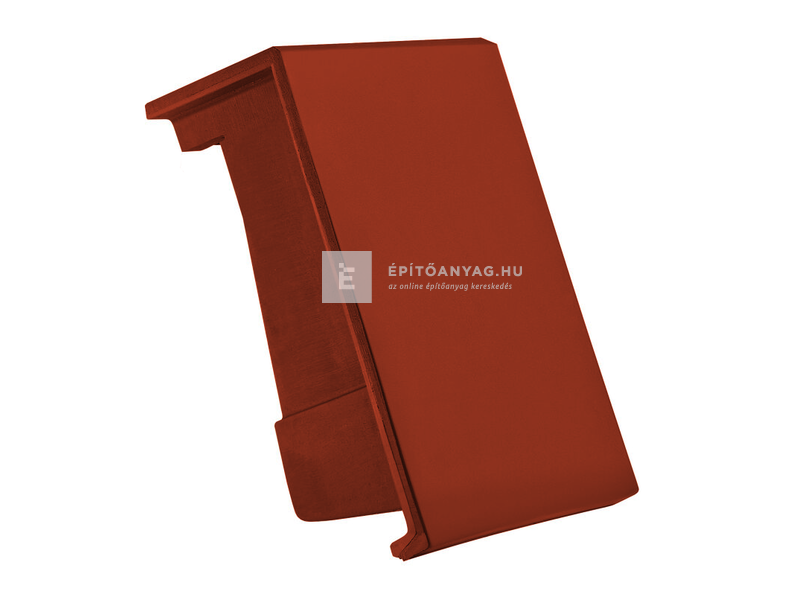 Creaton DOMINO félnyeregtető szegélycserép bal Nuance borvörös engóbozott