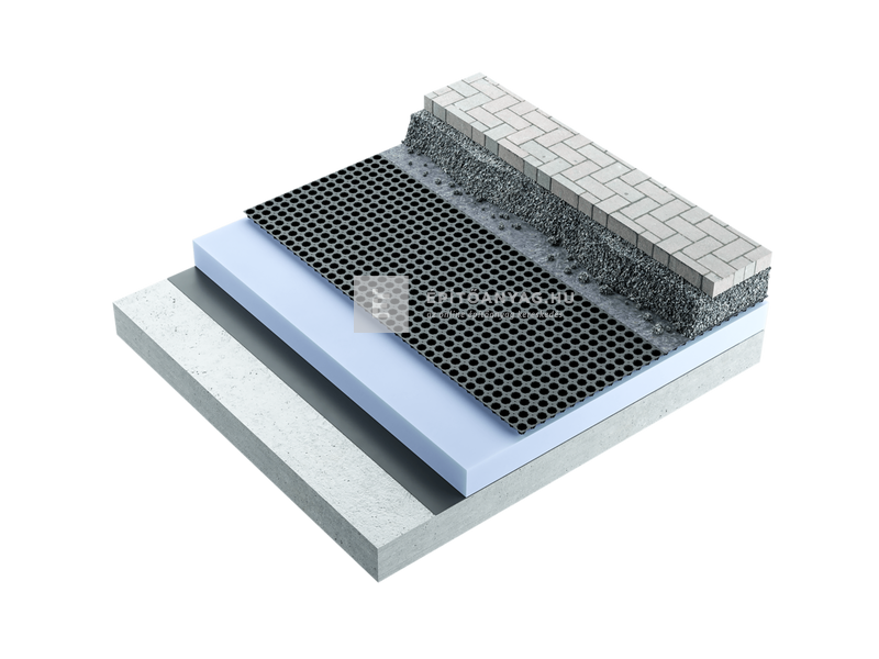 Dörken Delta Floraxx Polietilén perforált lemez zöldtetőhöz 20 mm, 2x20 m
