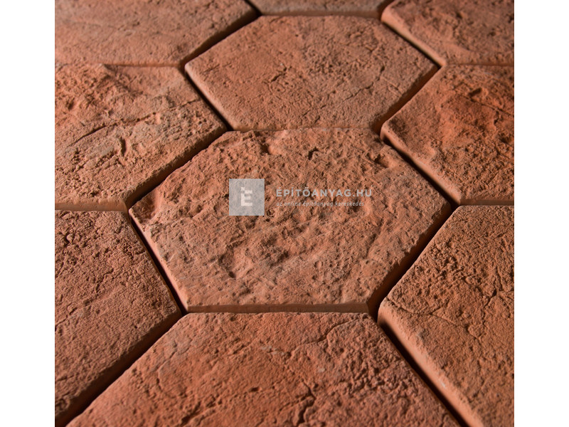 Fabrostone Cotto Hexa Járólap terrakotta 20x20x2,5 cm