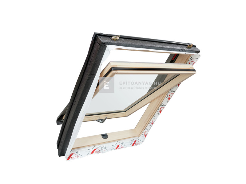 Roto WDF R45 H WD Fa billenő tetőablak,hőszig.csom,2r.üveg 7/9, 74x98 cm