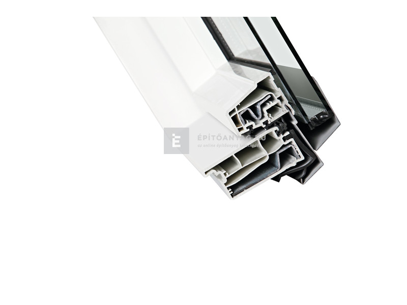 Roto WDF R45 K Műanyag billenő tetőablak,fehér,2r.üveg 7/14, 74x140 cm