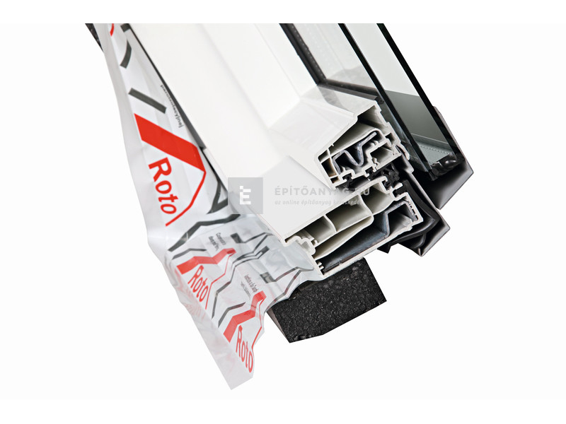 Roto WDF R45 K WD Műa billenő tetőablak,fehér, hőszig.csom,2r.üveg 7/11, 74x118 cm