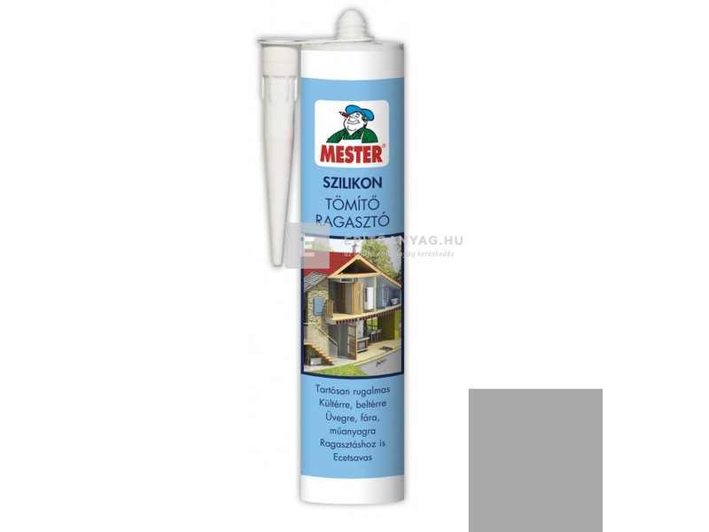 Mester Szilikon Tömítő Ragasztó szürke 310 ml