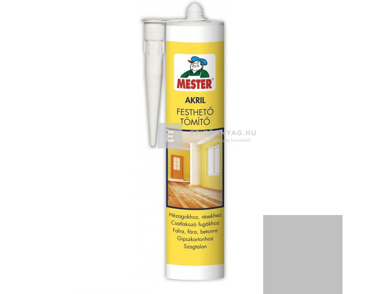 Mester Akril Festhető Tömítő szürke 310 ml