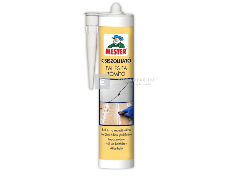 Mester Csiszolható Fal és Fa Tömítő törtfehér 310 ml