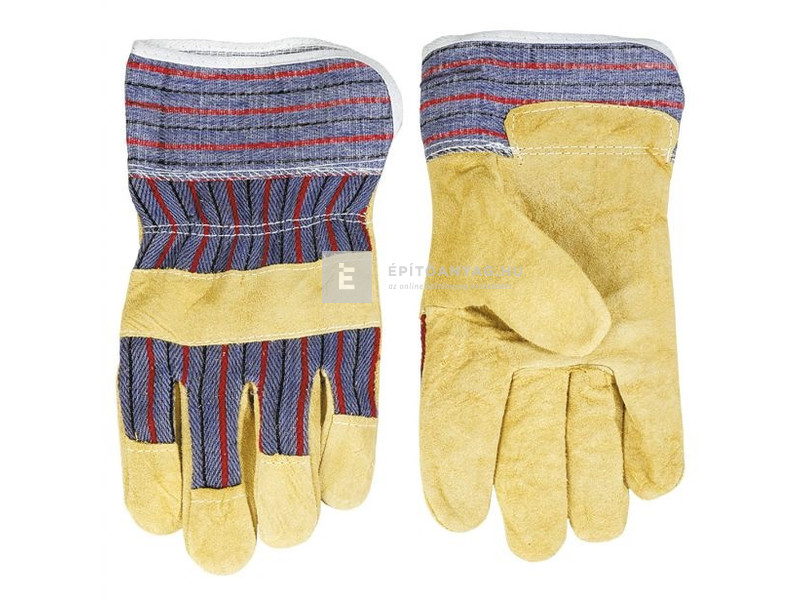 Topex bőr védőkesztyű sárga 10,5-ös