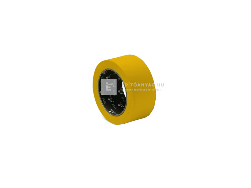 Schuller Építményragasztó PVC, sima, UV álló, bordás sárga 50 mm x33 m