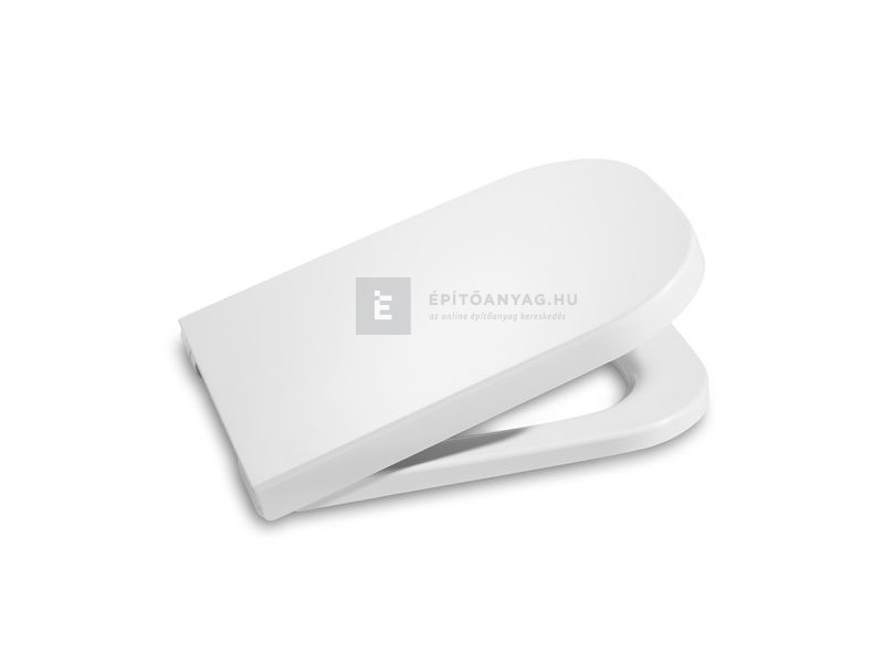Roca The Gap WC ülőke fedéllel krómozott zsanérokkal fehér