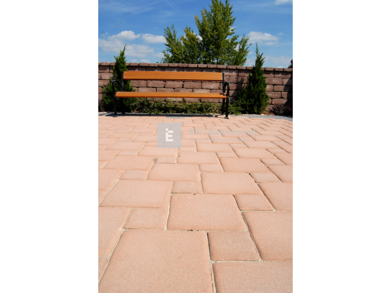 KK Kavics Barcelona Classic Térkő nagykocka KK agyag 30x30 cm 6 cm