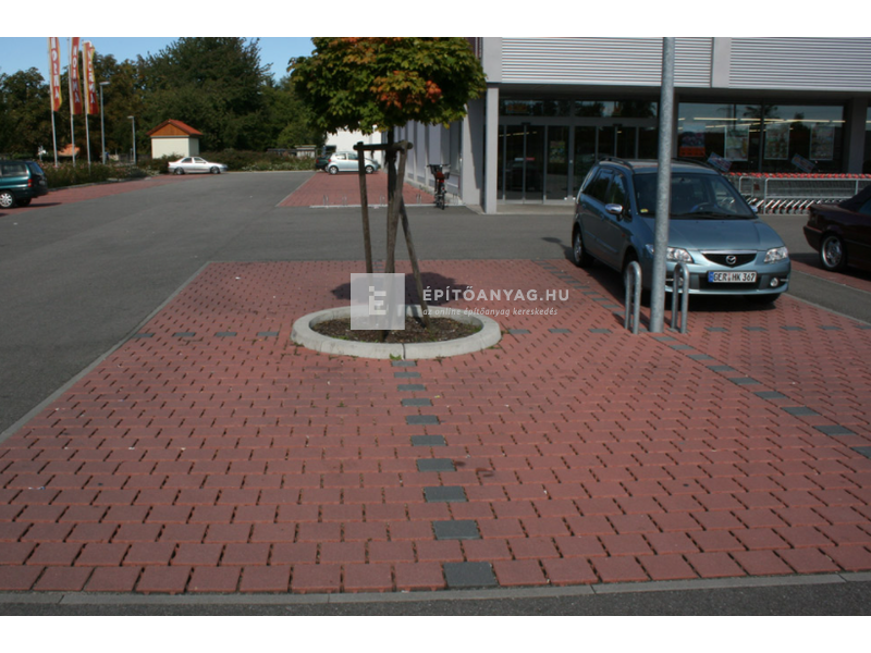 KK Kavics Dublin Öko Térkő KK vörös 20x20 cm 8 cm