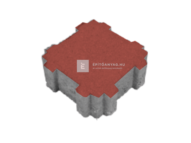 KK Kavics Dublin Öko Térkő KK vörös 20x20 cm 8 cm