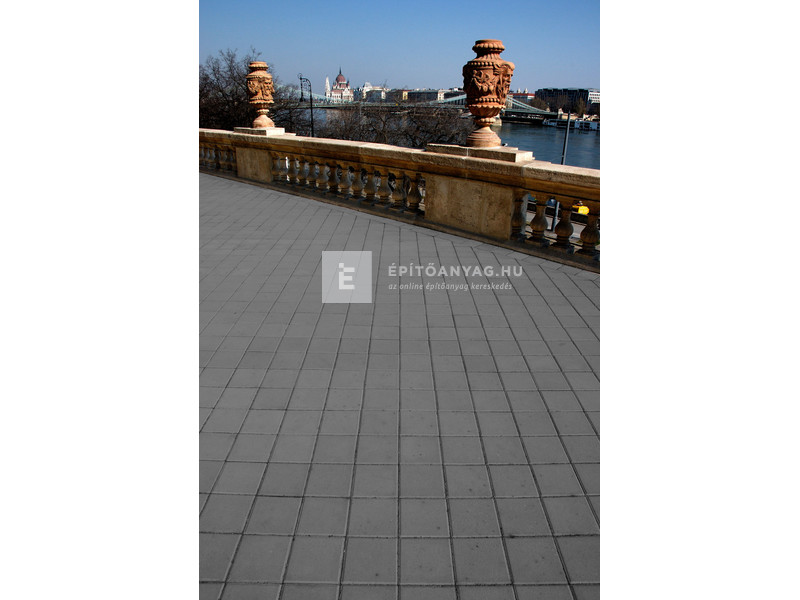 KK Kavics London Classic Térkő kocka antracit 20x20 cm 6 cm