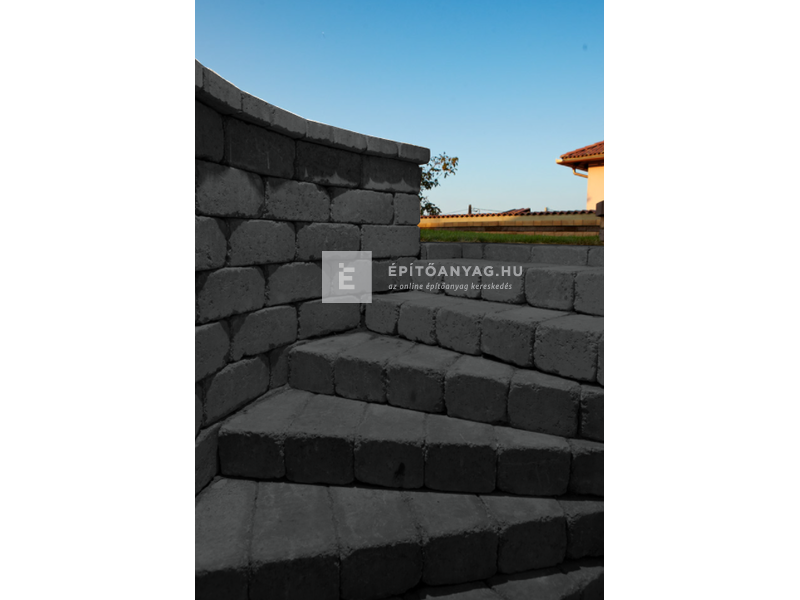 KK Kavics Project Aquincum Blokk antracit 15x20x40 cm