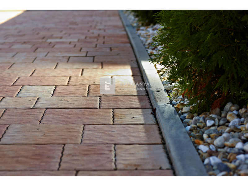 KK Kavics Útszegélykő szürke 8x25x100 cm