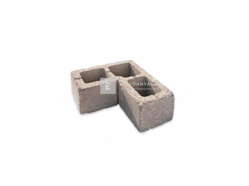 Leier Antik kerítéskő sarokelem agyagszürke 20x40x20 cm