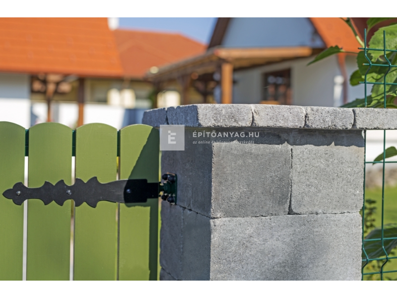 Leier Antik kerítéskő sarokelem füstantracit 20x40x20 cm