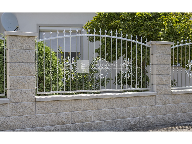 Leier Architektúra kerítéskő sarokelem törtfehér 20x40x20 cm