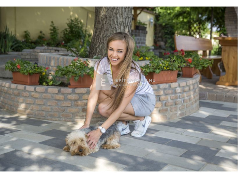 Leier Forum térkő carbonszürke 40x20 cm 8 cm