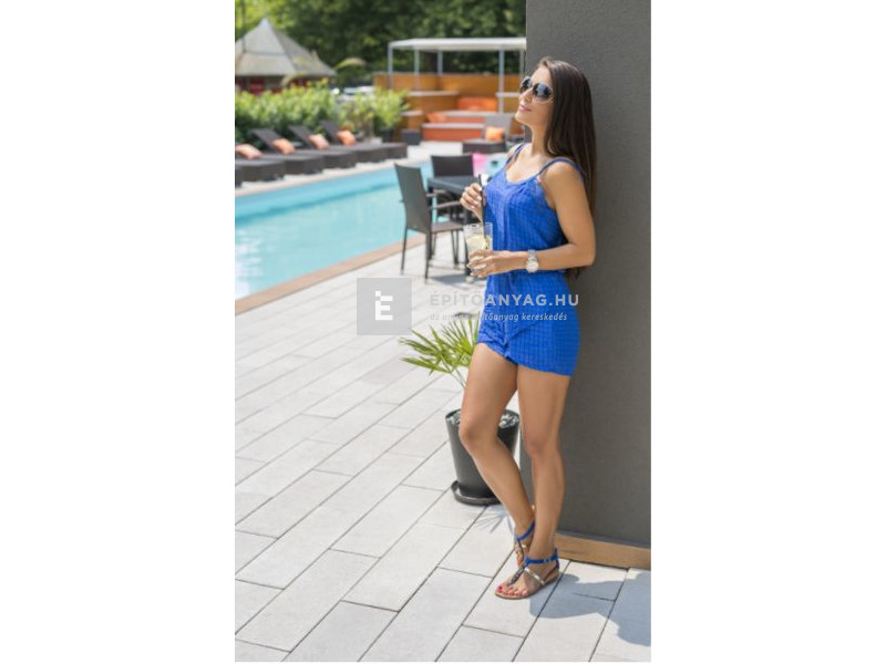 Leier Forum térkő ezüstszürke 60x20 cm 8 cm