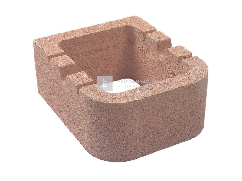 Leier Kaiserstein rézsűkő barna 25x31x12,5 cm