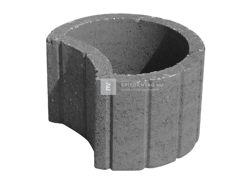 Leier Luna Quartz rézsűkő szürke 40x50x30 cm