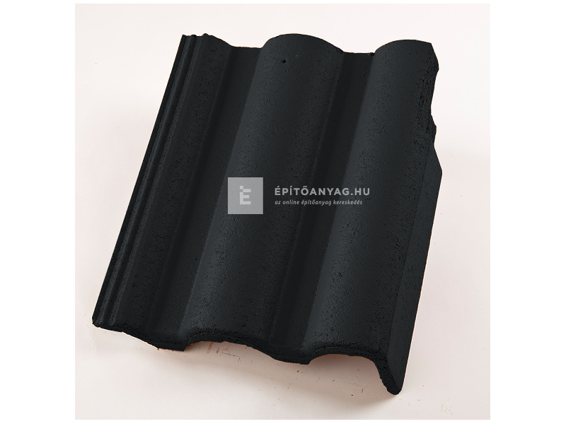 Leier Lux Szegélycserép jobbos fekete (42rkl)