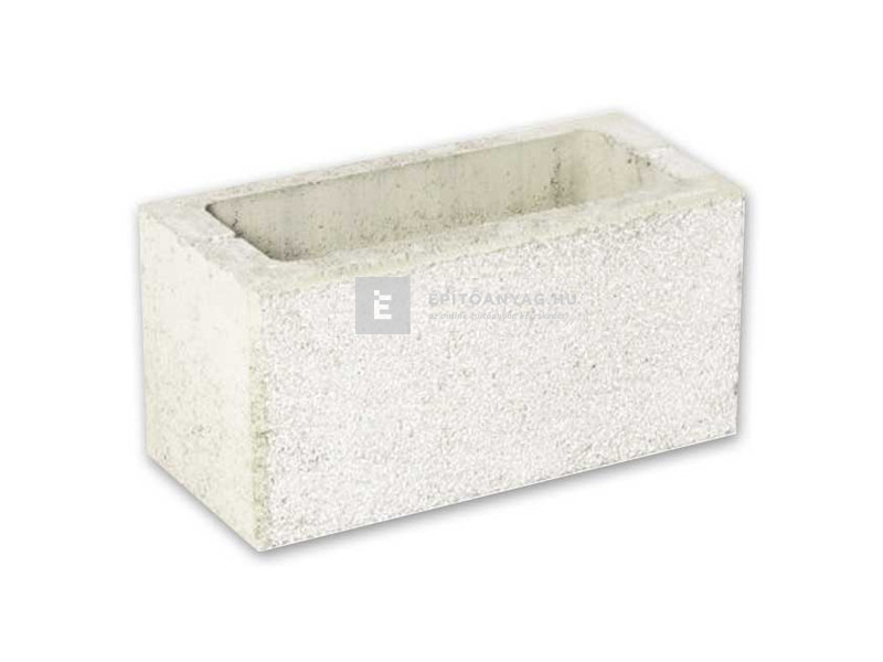 Leier Modern kerítéskő normálkő natúr, törtfehér 20x40x20