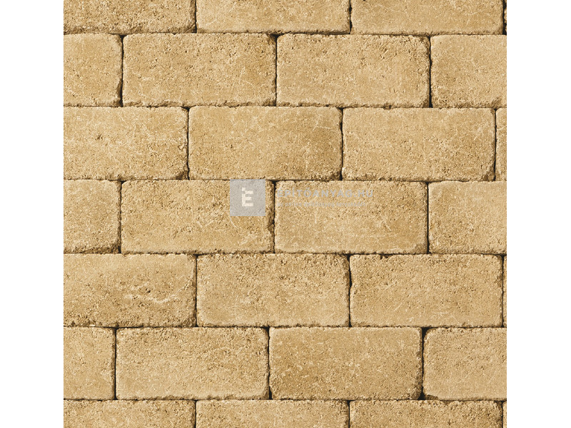 Leier Patio térkő és falazóelem antik, klinkersárga melírozott 12,4x25x5 cm