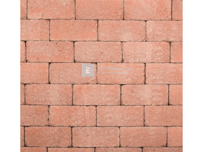Leier Patio térkő és falazóelem antik, téglavörös melírozott 12,4x25x5 cm