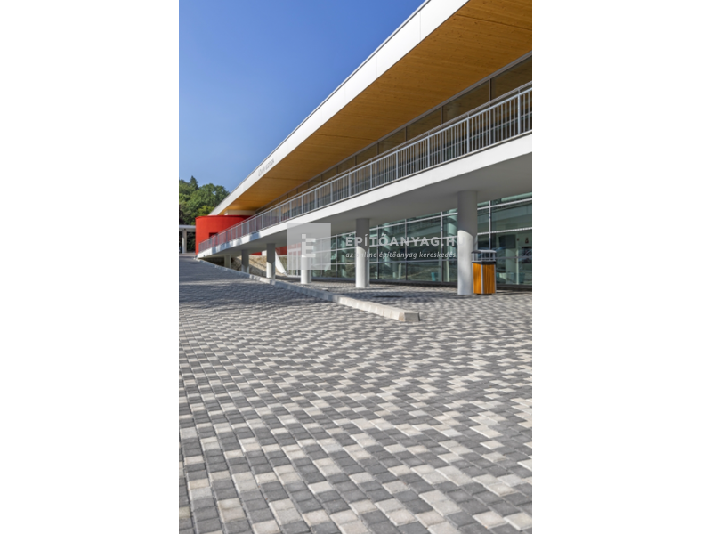 Leier Quadro térkő kocka, antracit 8x8x6 cm