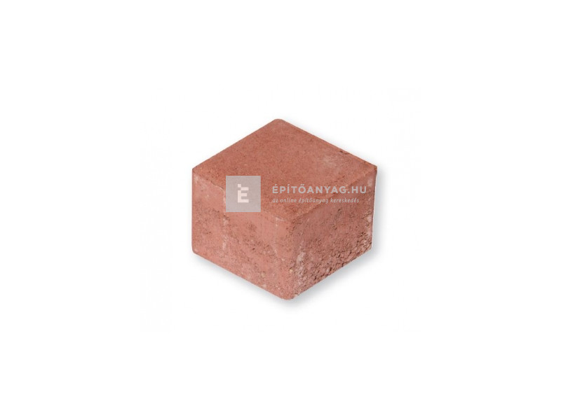 Leier Quadro térkő kocka, piros 8x8x6 cm