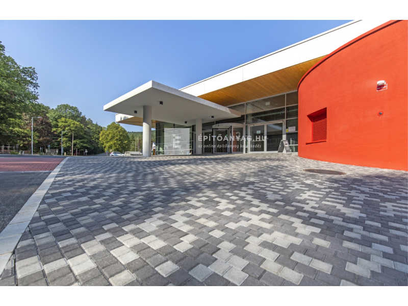 Leier Quadro térkő kocka, szürke 8x8x6 cm