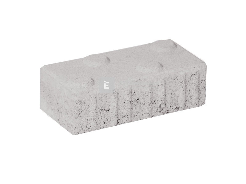 Leier taktilis jelzőkő pogácsás, szürke 10x20x6 cm