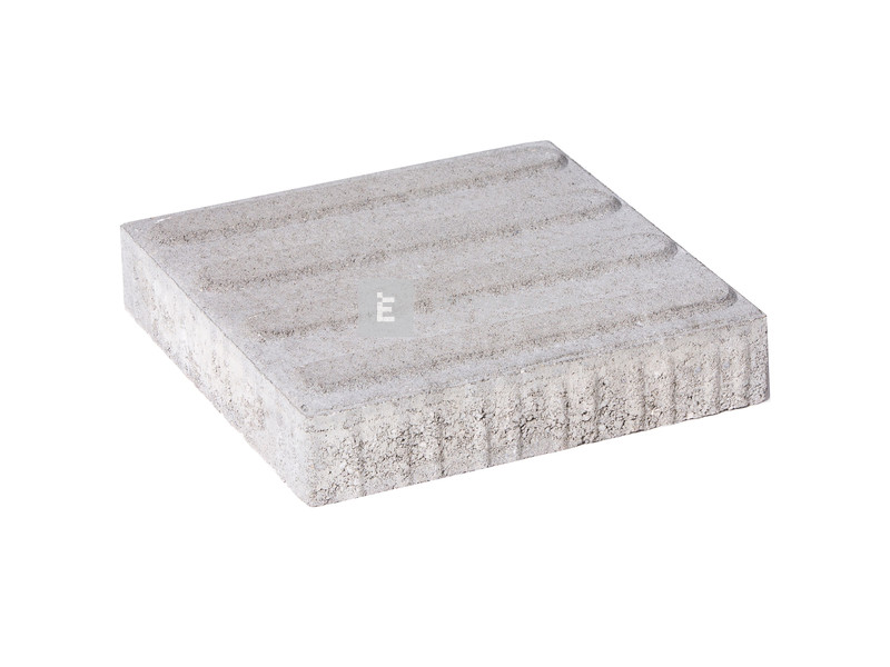 Leier taktilis vezetőkő bordás, szürke 30x30x6 cm