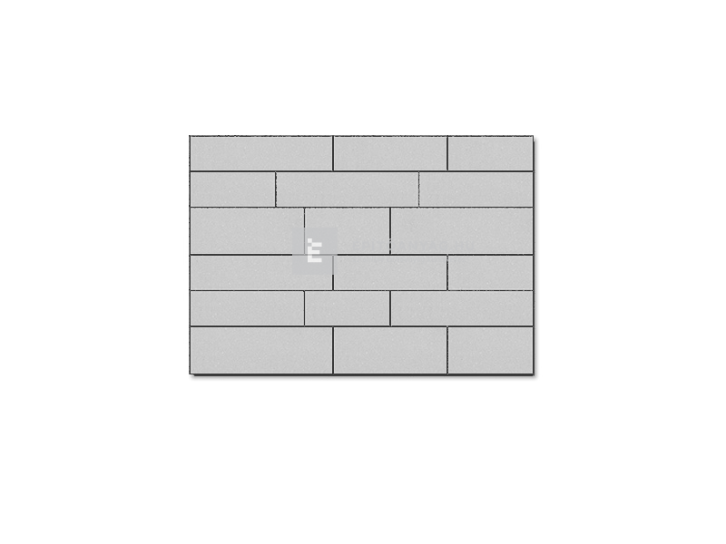 Semmelrock Asti Kombi térkő Einstein fuga, világosszürke 7 cm